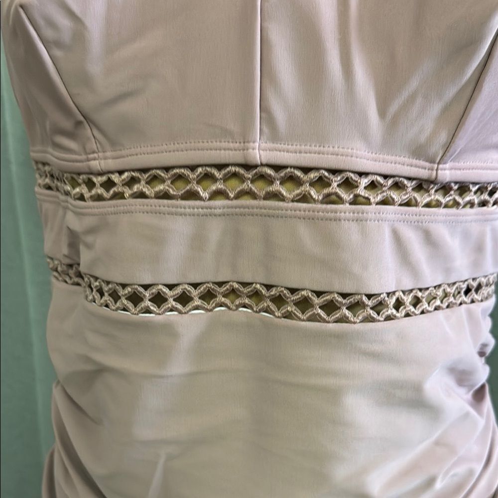 CupShe Pink One-Piece Swimsuit with Lace Details - Picture 3 of 14